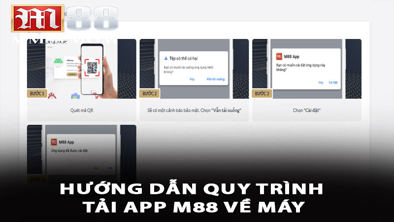 Hướng dẫn quy trình tải app M88 về máy